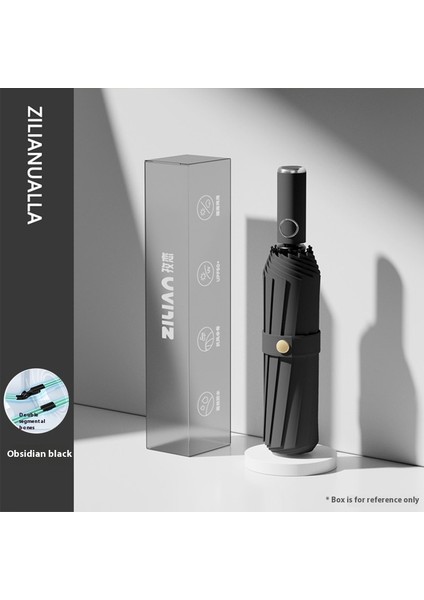 Tam Otomatik Ters Yağmur ve Parlaklık LED Fener Güneş Güneş Koruyucu Şemsiye (Yurt Dışından)