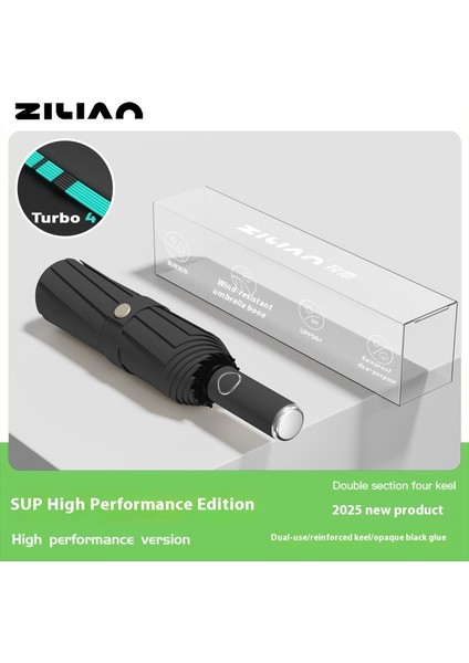 Tam Otomatik Ters Yağmur ve Parlaklık LED Fener Güneş Güneş Koruyucu Şemsiye (Yurt Dışından)