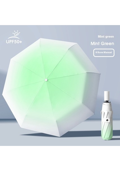 Siyah Kauçuk Çift Katmanlı Şemsiye Güneşlik Şemsiye Katlanır Yağmur ve Güneşli Şemsiye (Yurt Dışından)