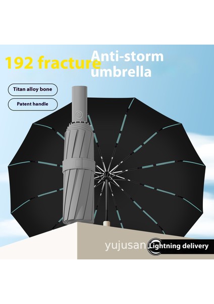 Tam Otomatik Şemsiye Genişletilmiş Güçlendirilmiş Güneş Şemsiyesi Güneşli Yağmur Ultraviyole Işın (Yurt Dışından)