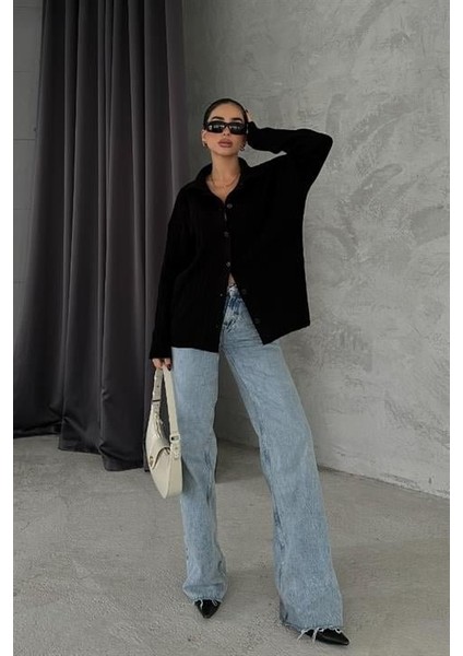 Anya Oversize Gabardin Ceket 6063-8