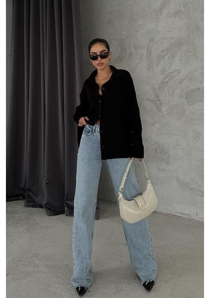 Anya Oversize Gabardin Ceket 6063-8
