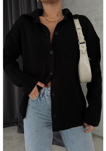 Anya Oversize Gabardin Ceket 6063-8