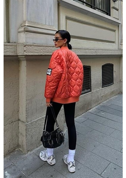 Alisa Oversize Kapitone Bomber Ceket 7058 -08