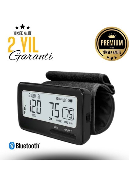Tam Otomatik Tansiyon Aleti Hem Koldan Ölçer Hem Bilekten Ölçer Tansiyon Aleti Bluetooth Kalitesi