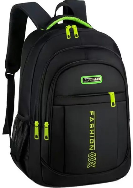 Erkek ve Kadın Çift Omuz Çantaları, Okul Çantaları, Naylon Oxford Kumaş Çantaları, Büyük Kapasiteli Seyahat Sırt Çantaları Renk: BJ9908 Green (Yurt Dışından)