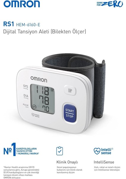 Rs1 HEM-6160-E Bilekten Tansiyon Aleti fiyatları