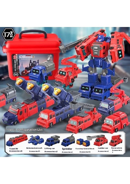 Erkek Çocuklar Için Manyetik Büyük Yapı Taşı Oyuncakları Eğitici Montaj Transformers Robotu (Yurt Dışından)