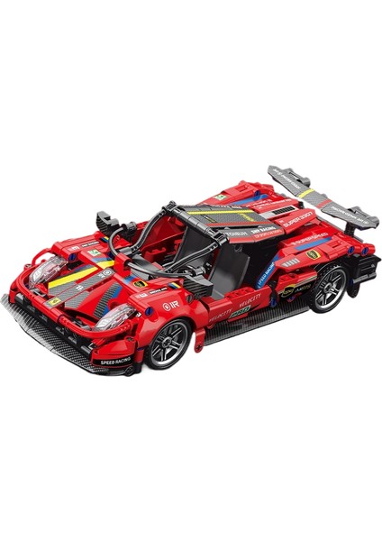 Puzzle Spor Araba Yapı Taşı Oyuncakları Bumerang Araba Monte Edilmiş Model (Yurt Dışından)