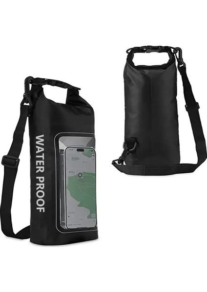 2l Yüzme Su Geçirmez Pvc Çanta, Dalış Rafting Yüzen Omuz Açık Plaj Spor Çantaları Kayak Seyahat Havuzu Surfingcolor: 2l Beyaz Çanta (Yurt Dışından)