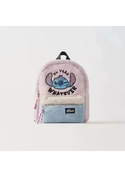 Hello Kitty Kuromi Dikiş Trend Karikatür Okul Çantası Büyük Kapasite Sırt Çantası Peluş Okul Çantası Sevimli Banliyö Sırt Çantası Hediyesi: A (Yurt Dışından)