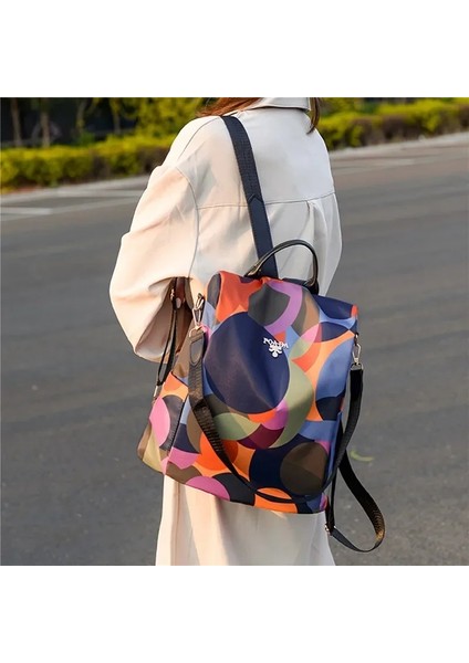 Lüks Sırt Çantası Bayanlar Oxford Su Geçirmez Çanta Çok Fonksiyonlu Kızın Okul Çantası Bayanlar Hırsızlık Karşıtı Backpackcolor: 1 (Yurt Dışından)