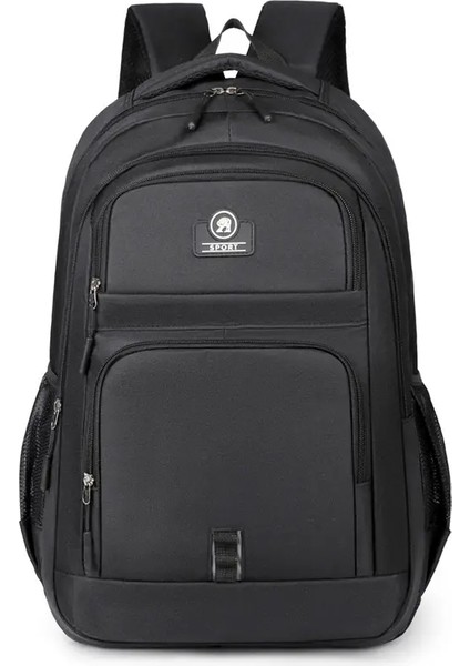 Kore Sürümü Düz Renk Basit Moda Sırt Çantası Erkekler Yeni Erkek ve Kadın Eğlence Ortaokul Sırt Çantası Tidecolor: Siyah/boyut: 14 Inç (Yurt Dışından)