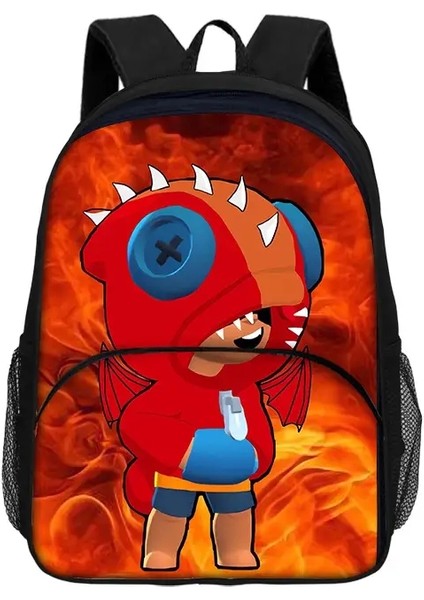 Çocuklar Yeni B-Brawls Sırt Çantaları Erkek ve Kız Öğrenci Doğum Günü Hediyesi Çocuk Okul Çantaları Büyük Kapasite Kampı Dalı Sırt Çantası Renk: Clear (Yurt Dışından)