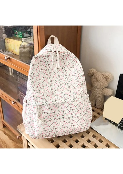 Kore Versiyonu Naylon Floral Sırt Çantası Okulu Çiçek Moda Sırt Çantası Ortaokul Sırt Çantası Seyahat Bagcolor: Miniflower (Yurt Dışından)