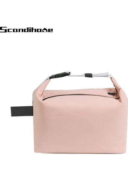 Taşınabilir Öğle Çantası Kadın Yalıtımlı Termal Öğle Yemeği Kutusu Soğutucu Çanak Çantası Gıda Çantası Taşıyıcı Ofis Okulu Seyahat Piknik Renk: Pembe (Yurt Dışından)