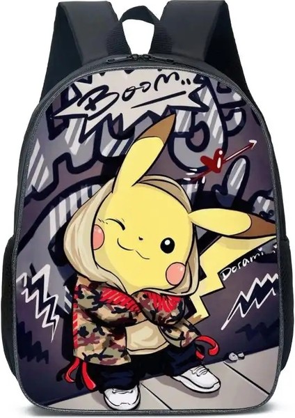 Pikachu Ilköğretim ve Ortaokul Öğrencileri Için Okul Çantası Çocuklar Sırt Çantası Sırt Çantaları Bagaj Çantaları Renk: 4 (Yurt Dışından)