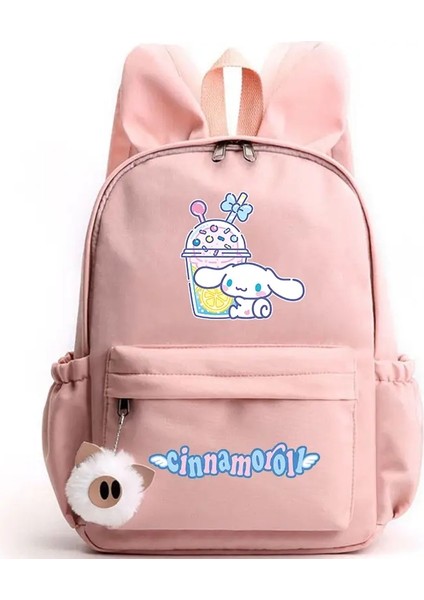 Cinnamoroll Okul Çantaları Kız Erkek Öğrenci Öğrenci Genç Rucksack Kadınlar Günlük Seyahat Tavşan Kulakları Mochila Renk: 006 (Yurt Dışından)