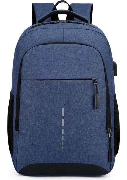 Erkek Sırt Çantası Largecapacity Basit Moda Seyahat Kız Öğrenci Bilgisayar Torbası Rengi: Mavi (Yurt Dışından)