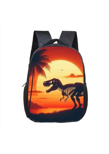 12 Inç Karikatür Dinozor Baskı Çocukları Sırt Çantası T-Rex I Okul Çantası Yürümeye Başlayan Çocuk Anaokulu Sırt Çantaları Öğrenci Kitap Çantası Hediye Renk: 12TREX07FX (Yurt Dışından)