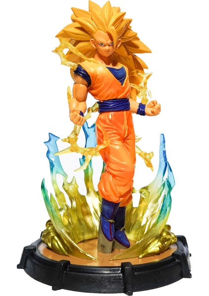 Yedi Dragon Ball Saiyan Goku Akını Oyun El-Do Modeli Süsler Heykel Hediye Işık Yayan Olabilir (Yurt Dışından) modelleri