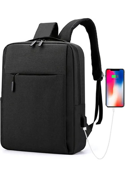 Dizüstü Bilgisayar Sırt Çantası Seyahat Çok Fonksiyonlu Büyük Kapasiteli Erkek USB Şarj Bilgisayar Okulu Sırt Çantaları Oxford Su Geçirmez Çanta Mencolor Için: Derin Mavi/beden: 16 Inç (Yurt Dışından)