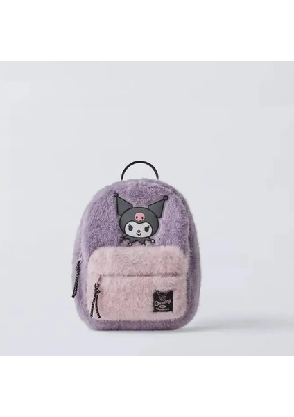 Hello Kitty Kuromi Dikiş Trend Karikatür Okul Çantası Büyük Kapasite Sırt Çantası Peluş Okul Çantası Sevimli Banliyö Sırt Çantası Doğum Günü Hediye: C (Yurt Dışından)
