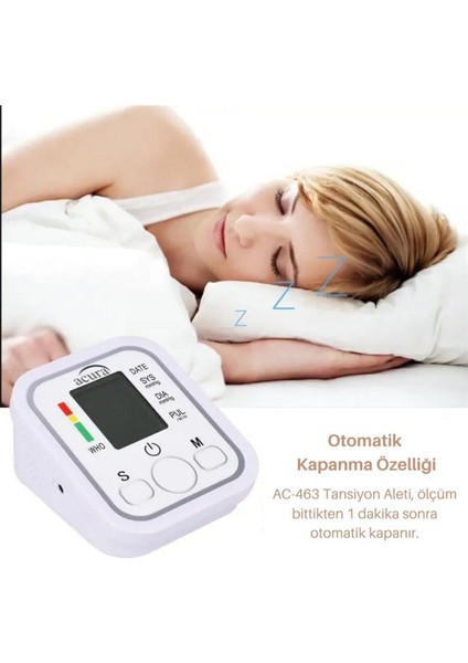 AC-463 Çift Kullanıcı Özellikli Koldan Tansiyon Aleti Pil Hediyeli modelleri