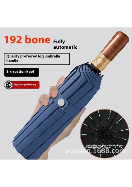 Tam Otomatik Şemsiye Güneşli ve Yağmurlu Çift Kullanımlı Erkek Kadın Güneş Koruyucu Katlanır Şemsiye (Yurt Dışından)