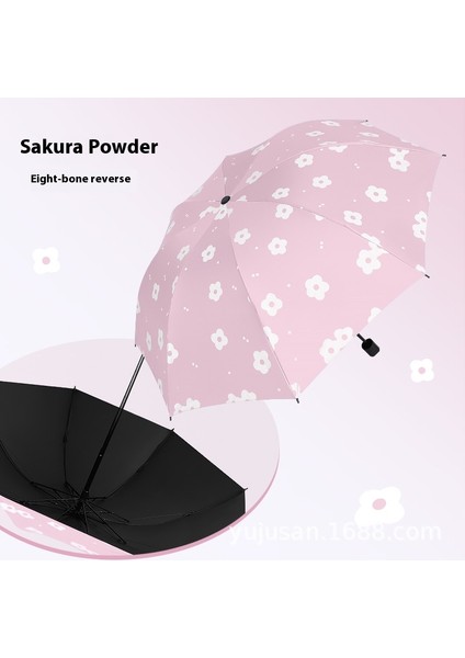 Güneş Kremi Uv Güneş Şemsiyesi Şemsiye Yağmur ve Güneşli Çift Kullanımlı (Yurt Dışından)