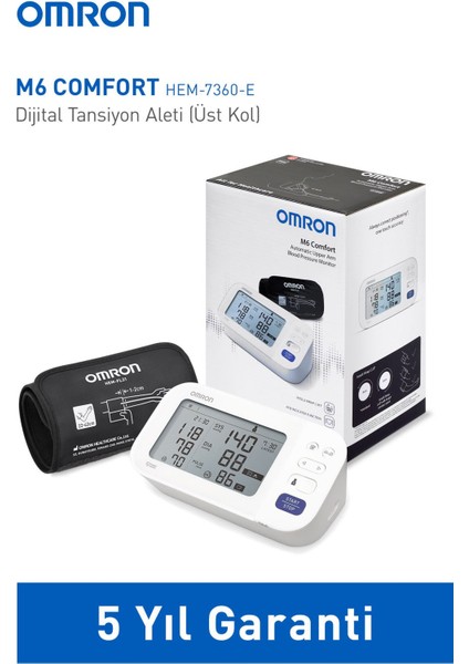 M6 Comfort Afib HEM-7380-E Koldan Ölçer Tansiyon Aleti