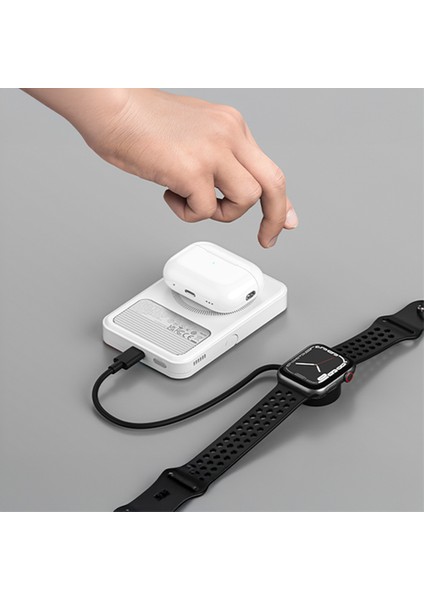 Icemag 2 - Magsafe Destekli Kablosuz Hızlı Powerbank - Beyaz modelleri