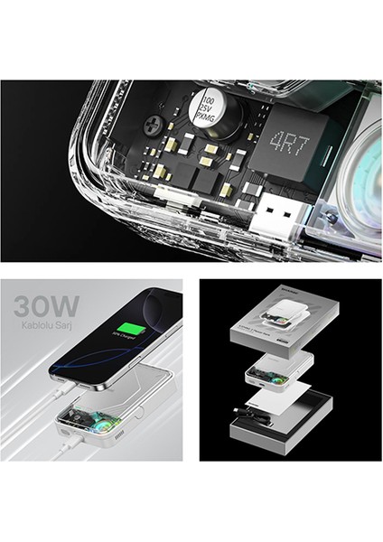 Icemag 2 - Magsafe Destekli Kablosuz Hızlı Powerbank - Beyaz indirimleri