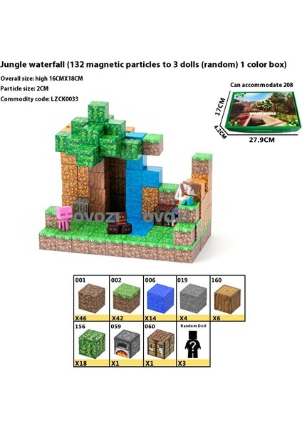 Ovozı Benim Dünyam Manyetik Küp Yapı Taşları Yapboz Oyuncaklar (Yurt Dışından)