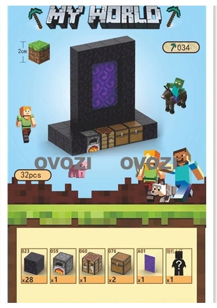 Ovozı Benim Dünyam Manyetik Küp Yapı Taşları Yapboz Oyuncaklar (Yurt Dışından)