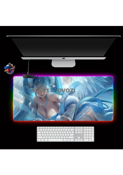 Ovozı Rgb 90×40CM Ekstra Büyük Fare ve Klavye Pedi (Yurt Dışından)