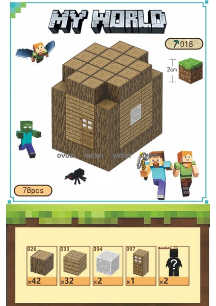 Ovozı Benim Dünyam Manyetik Küp Yapı Taşları Yapboz Oyuncaklar (Yurt Dışından)