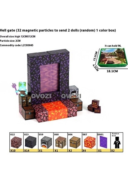 Ovozı Benim Dünyam Manyetik Küp Yapı Taşları Yapboz Oyuncaklar (Yurt Dışından)