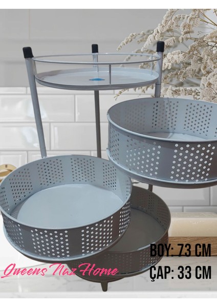 Metal Sebzelık Yeni Patates Soğanlık 1 Adet