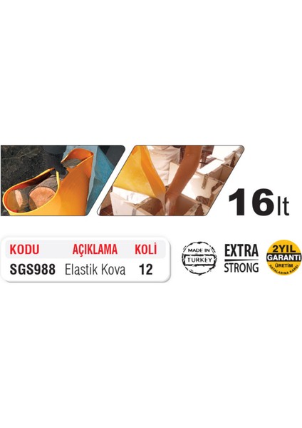 Elastik Kova 16 Lt fiyatları