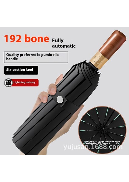 Tam Otomatik Şemsiye Güneşli ve Yağmurlu Çift Kullanımlı Erkek Kadın Güneş Koruyucu Katlanır Şemsiye (Yurt Dışından)