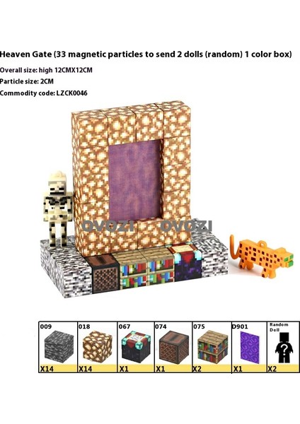 Ovozı Benim Dünyam Manyetik Küp Yapı Taşları Yapboz Oyuncaklar (Yurt Dışından)