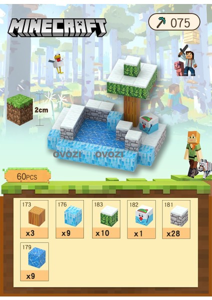 Ovozı Benim Dünyam Manyetik Küp Yapı Taşları Yapboz Oyuncaklar (Yurt Dışından)