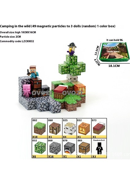 Ovozı Benim Dünyam Manyetik Küp Yapı Taşları Yapboz Oyuncaklar (Yurt Dışından)