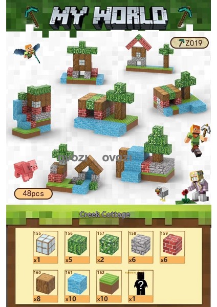 Ovozı Benim Dünyam Manyetik Küp Yapı Taşları Yapboz Oyuncaklar (Yurt Dışından)