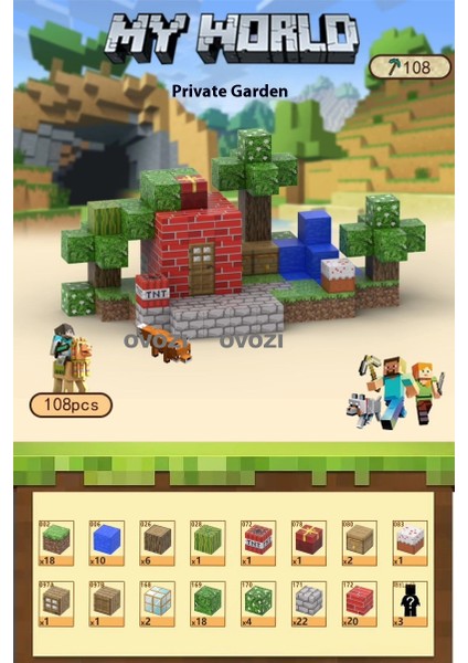 Ovozı Benim Dünyam Manyetik Küp Yapı Taşları Yapboz Oyuncaklar (Yurt Dışından)