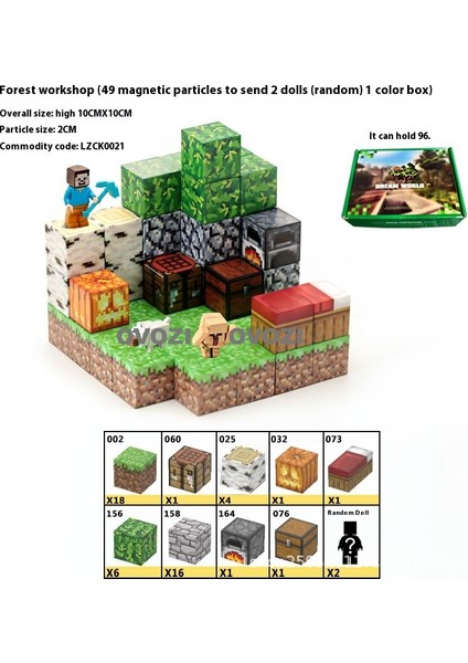 Ovozı Benim Dünyam Manyetik Küp Yapı Taşları Yapboz Oyuncaklar (Yurt Dışından)