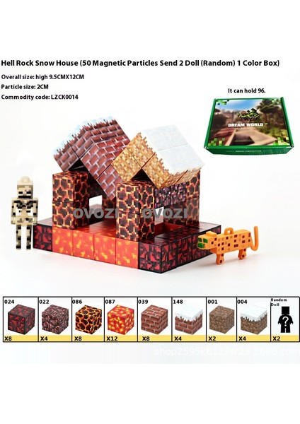 Ovozı Benim Dünyam Manyetik Küp Yapı Taşları Yapboz Oyuncaklar (Yurt Dışından)