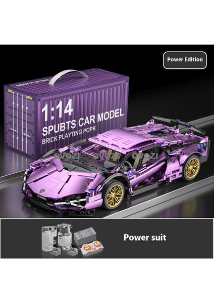 Ovozı Spor Araba Yarış Arabası Yapı Taşları Eğitici Oyuncaklar (Yurt Dışından)