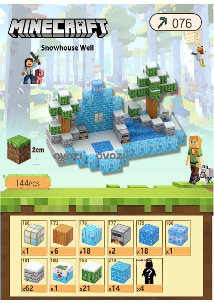 Ovozı Benim Dünyam Manyetik Küp Yapı Taşları Yapboz Oyuncaklar (Yurt Dışından)